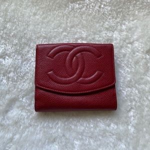 Authentic Chanel Bifold Caviar Wallet